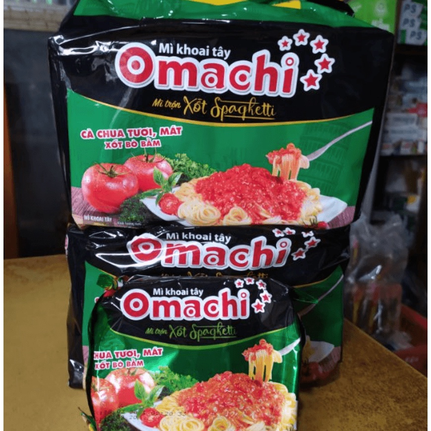 Mì Omachi, mì khoai Tây Omachi sốt spaghetti, 1 lóc 5 gói