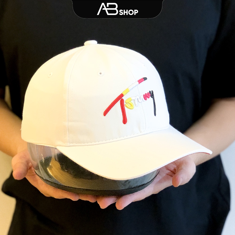 Mũ Lưỡi Trai Tommy Ger Trắng và Đen