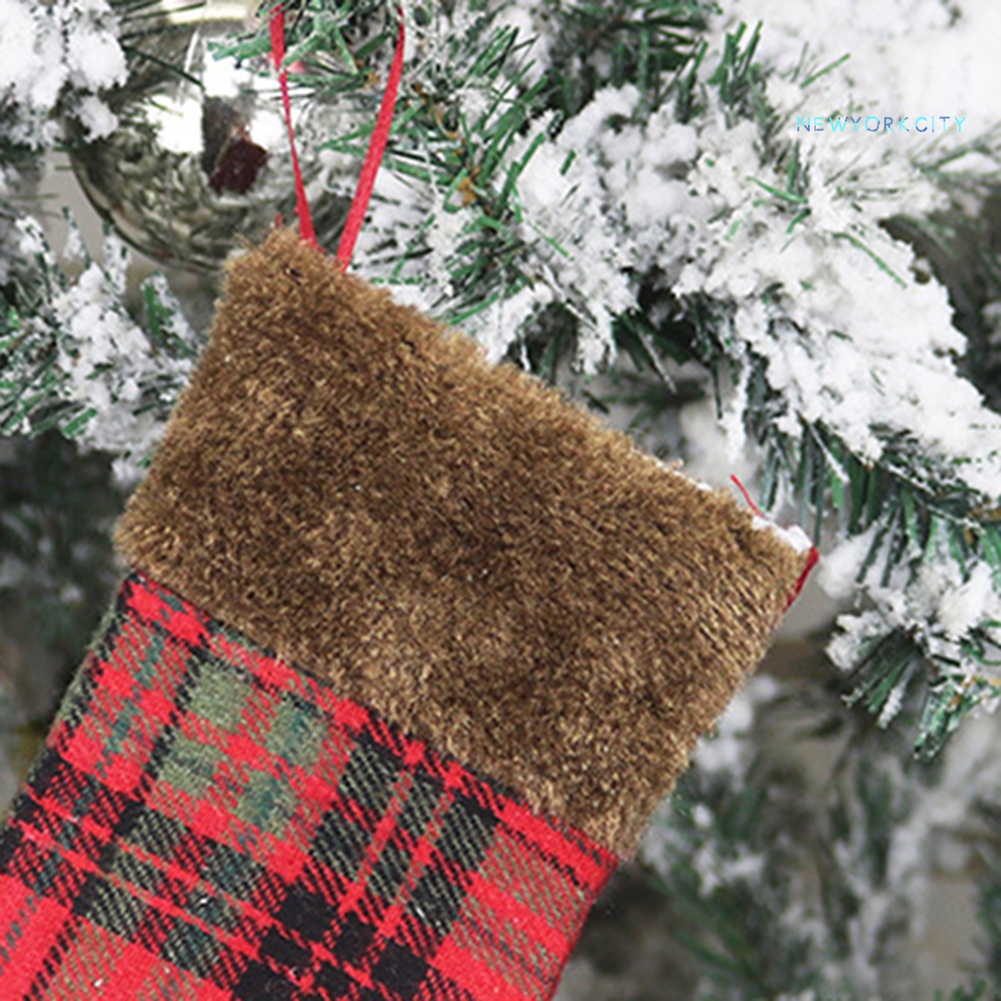 Túi Đựng Kẹo Kiêm Vớ Trang Trí Cây Thông Giáng Sinh