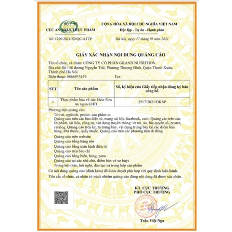 Siro ăn ngon GHD thành phần Colostrum sữa non nhập khẩu Mỹ, yến sào sạch nguyên chất sản phẩm của Grand nutrition