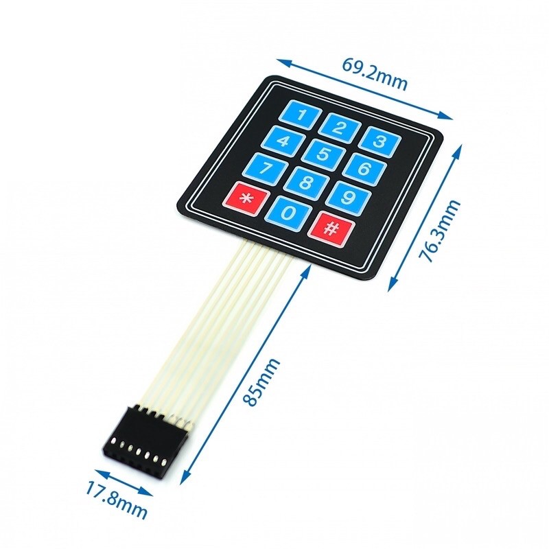 Bàn phím ma trận 4x3 - matrix keypad 4x3