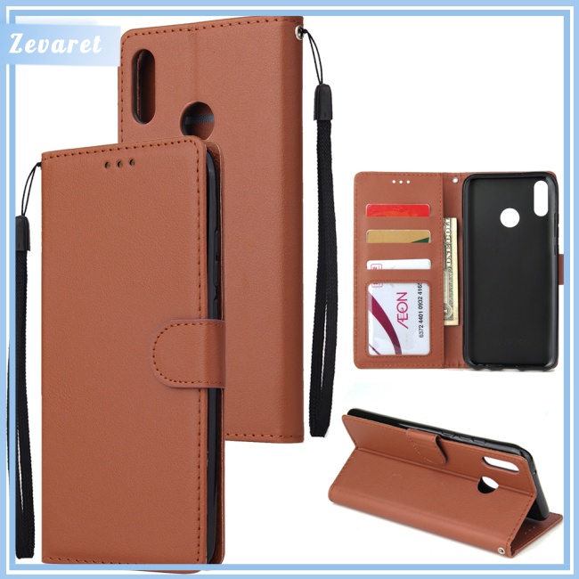 Ốp Điện Thoại Da Nắp Gập Có 3 Ngăn Đựng Thẻ Dành Cho HUAWEI Y9 2019