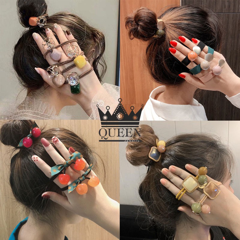 Dây buộc tóc, cột tóc trái cherry nhiều màu siêu hót kiểu hàn quốc