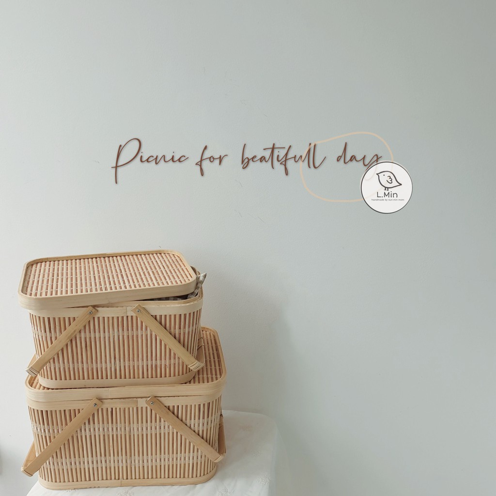 Giỏ mây picnic