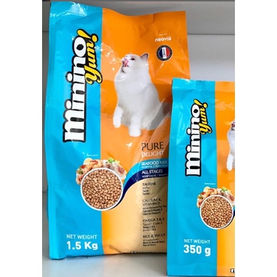 Hạt khô cho mèo Minino Yum 350g, Minino Yum 1.5kg