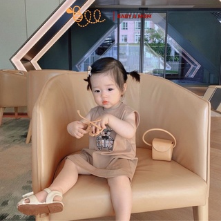 Váy bé gái dáng suông họa tiết ngộ nghĩnh chất liệu cotton thoải mái vận động - BEEBABY