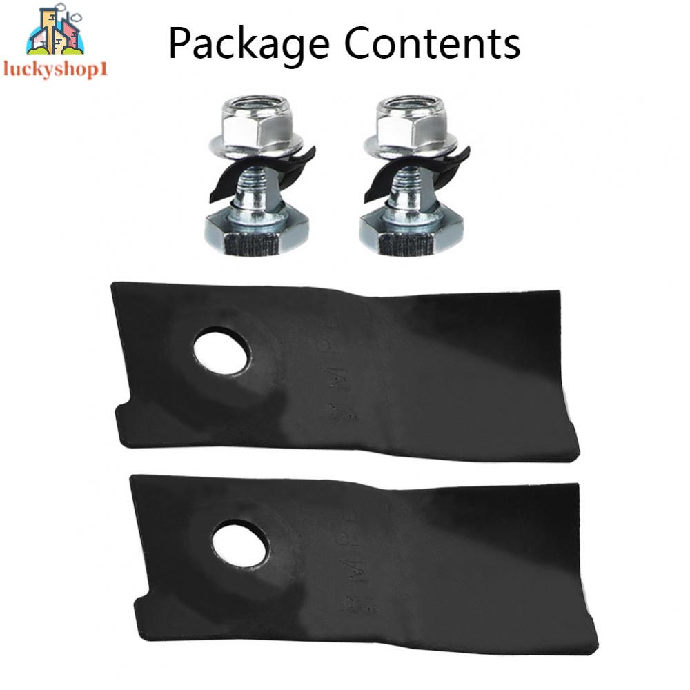 Mower Blades High quality Hardened Durable Black 125 x 45mm Blades &amp; Bolt Pro