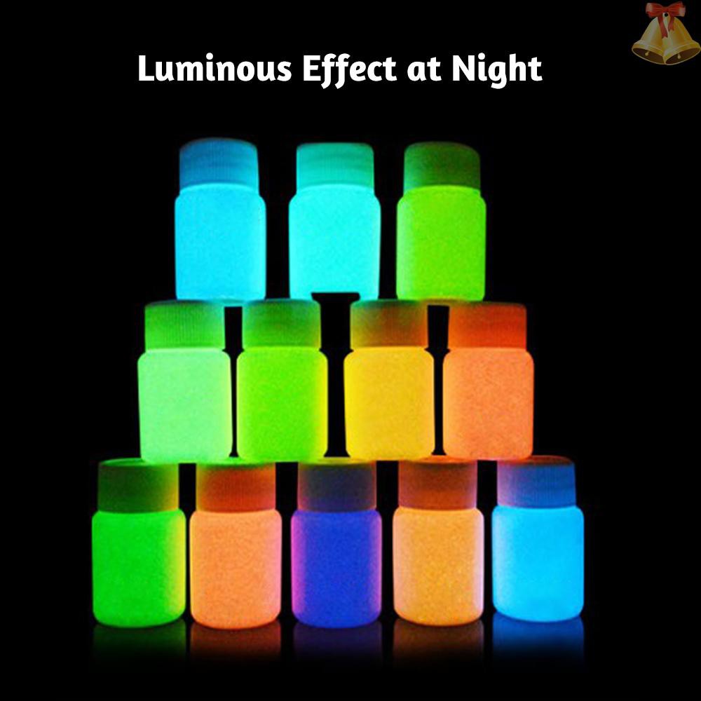 ONE 20g Glow in the Dark Fluorescent Colorful Acrylic Luminous Paint Bright Pigment DIY Crafts Painting Tool