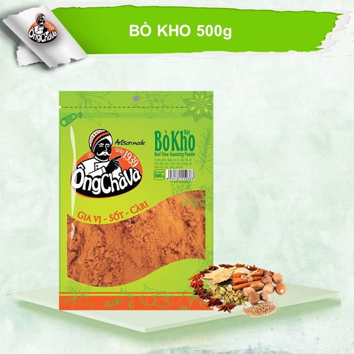 Bột bò kho Ông Chà Và 500gram (Beef stew seasoning Ong Cha Va powder)