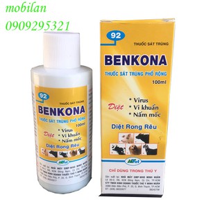 Sát khuẩn, diệt trùng benkona 100ml