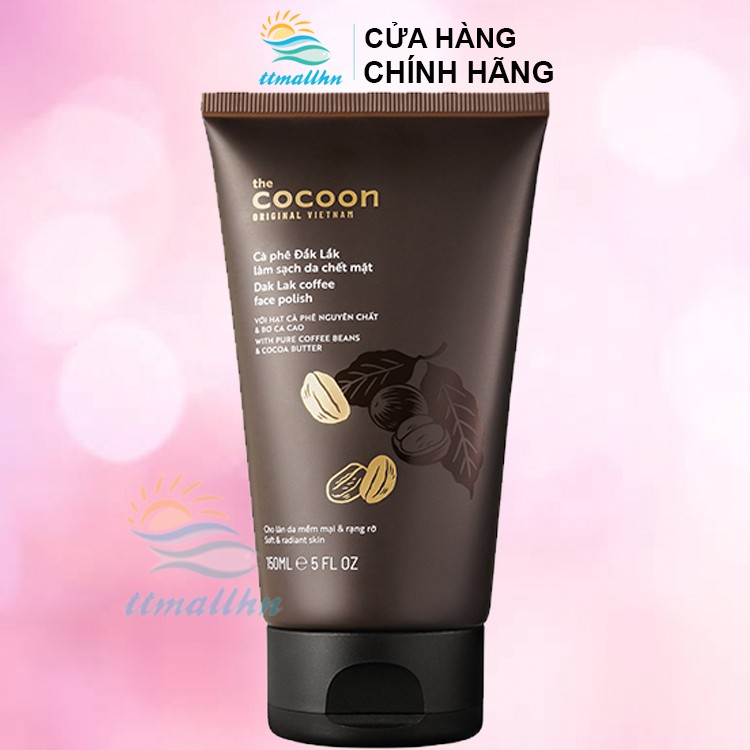 Tẩy da chết COCOON Cà Phê Đắk Lắk Làm Sạch Da Chết Mặt Cocoon 150ml