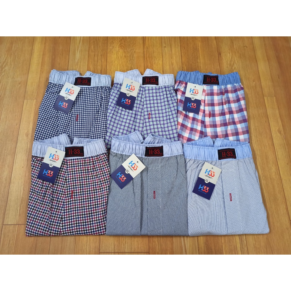 Combo 5 quần ngủ nam caro H33 thoải mái dễ chịu