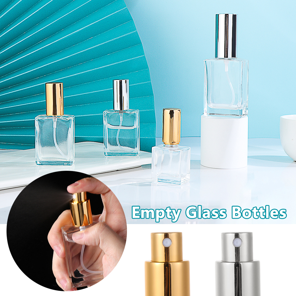 Chai xịt bằng thủy tinh rỗng đựng nước hoa/ tinh dầu/ tinh chất/ dầu thơm/ trang trí nội thất
