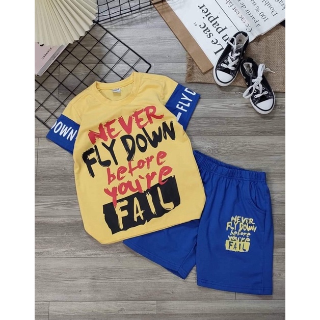 Đồ bộ bé trai tay ngắn size đại 20-35kg