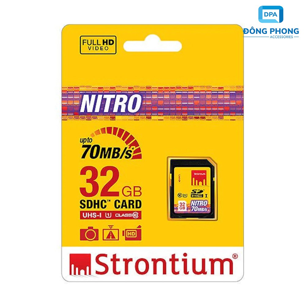 Thẻ nhớ SD Strontium 32GB bản Nitro 466X | BigBuy360 - bigbuy360.vn