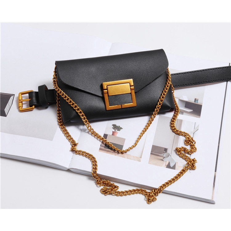 Túi đeo thắt lưng giả da rắn thời trang