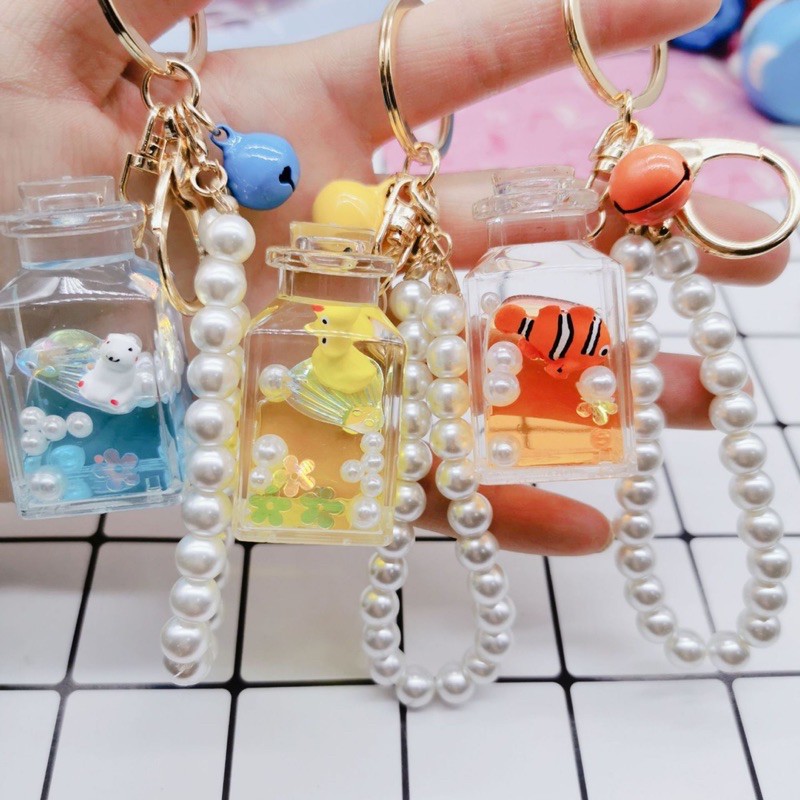 Móc khoá nước sinh vật đại dương siêu siêu đẹp 🐬🐳🐠