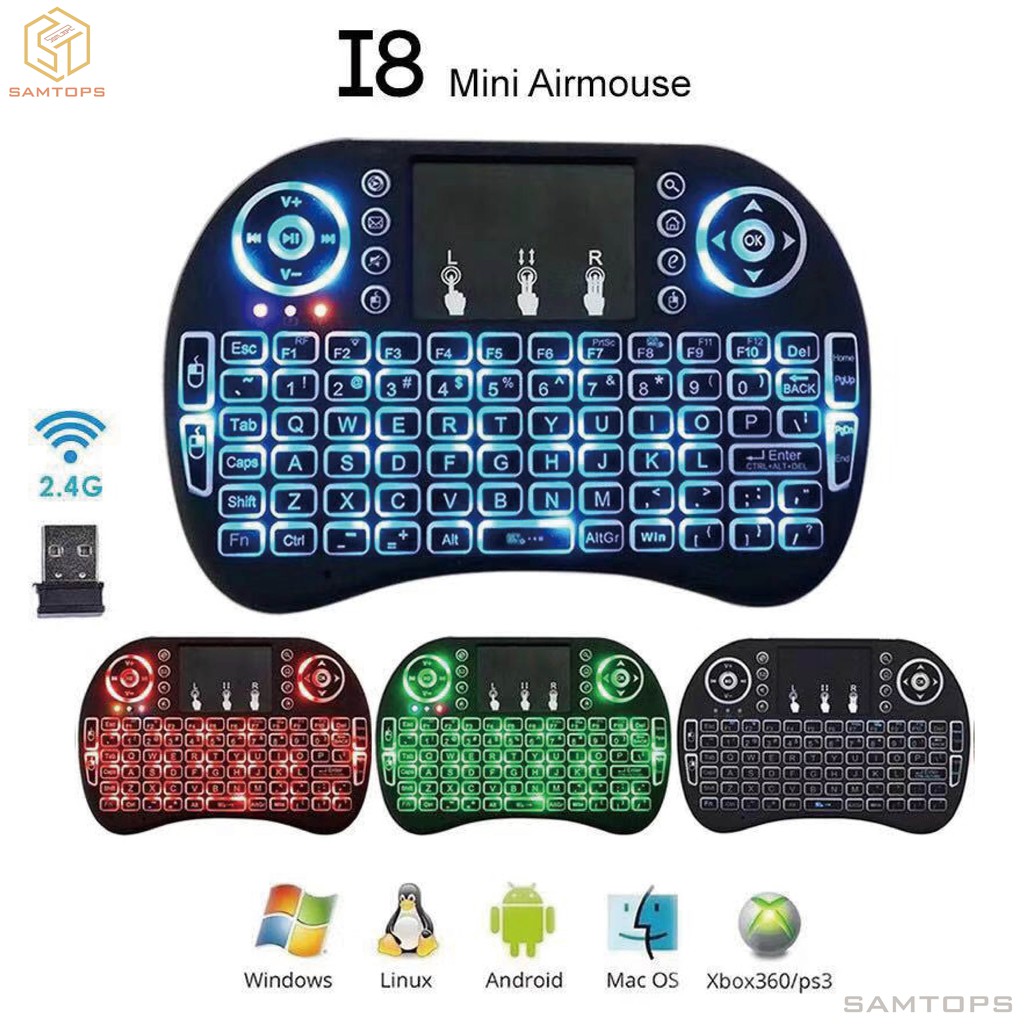 Bàn PhíM TíCh HợP ChuộT Bay 2.4GHz i8 Cho Android TV PS3