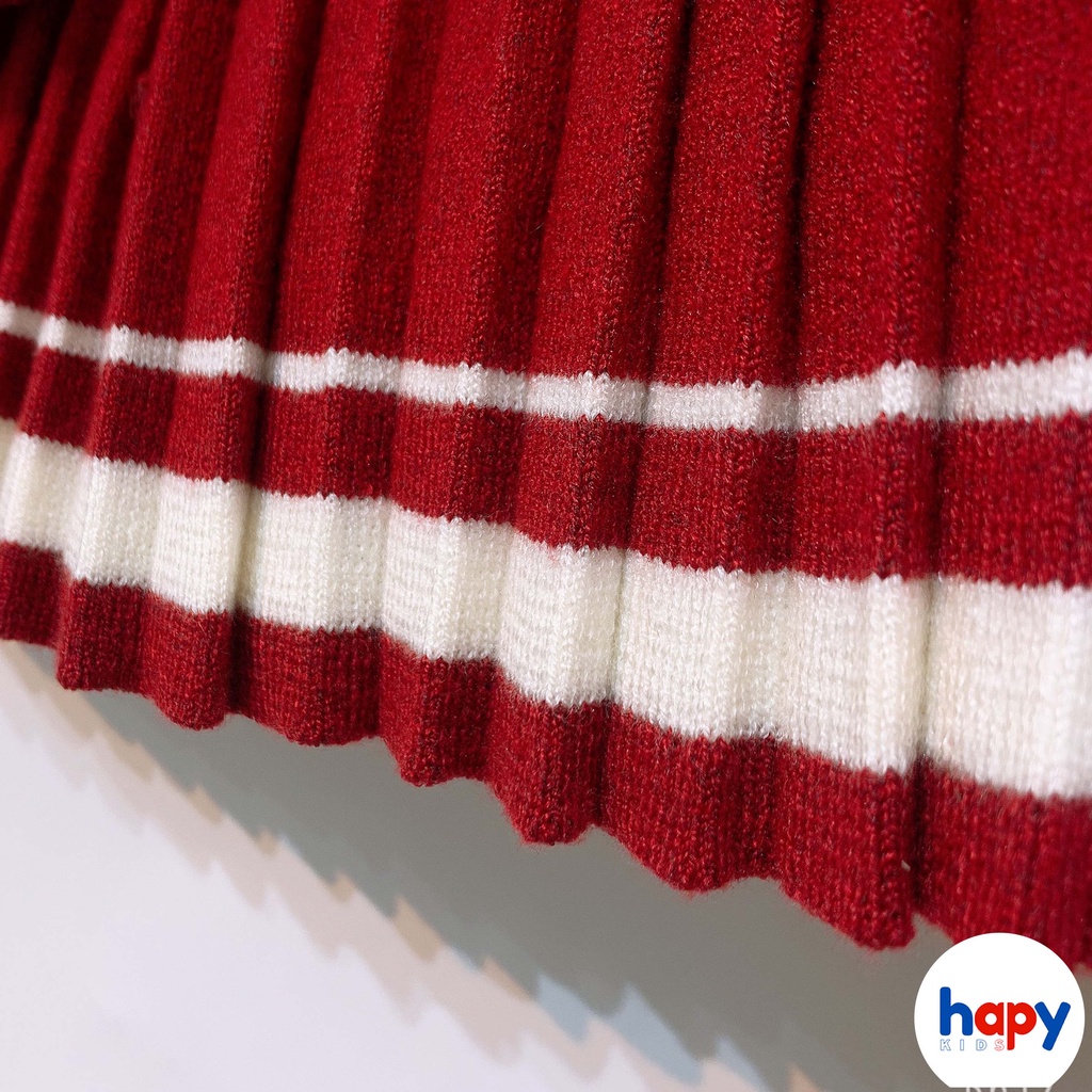 Bộ len bé gái kèm chân váy thiết kế 2021, Cho bé từ 1-6 tuổi  thương hiệu Hapykids BL14