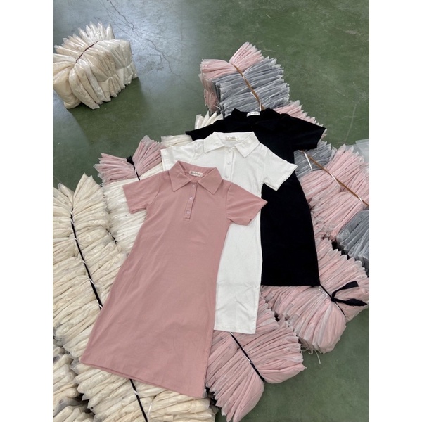 Đầm Polo ôm body 3 màu (Ảnh thật)