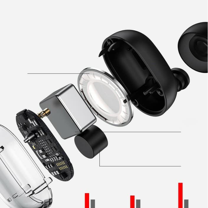 Tai Nghe Bluetooth 5.0 trong suốt TWS Không Dây 5.0 HIFI Stereo Có mic cho iPhone Oppo Samsung Xiaomi M13