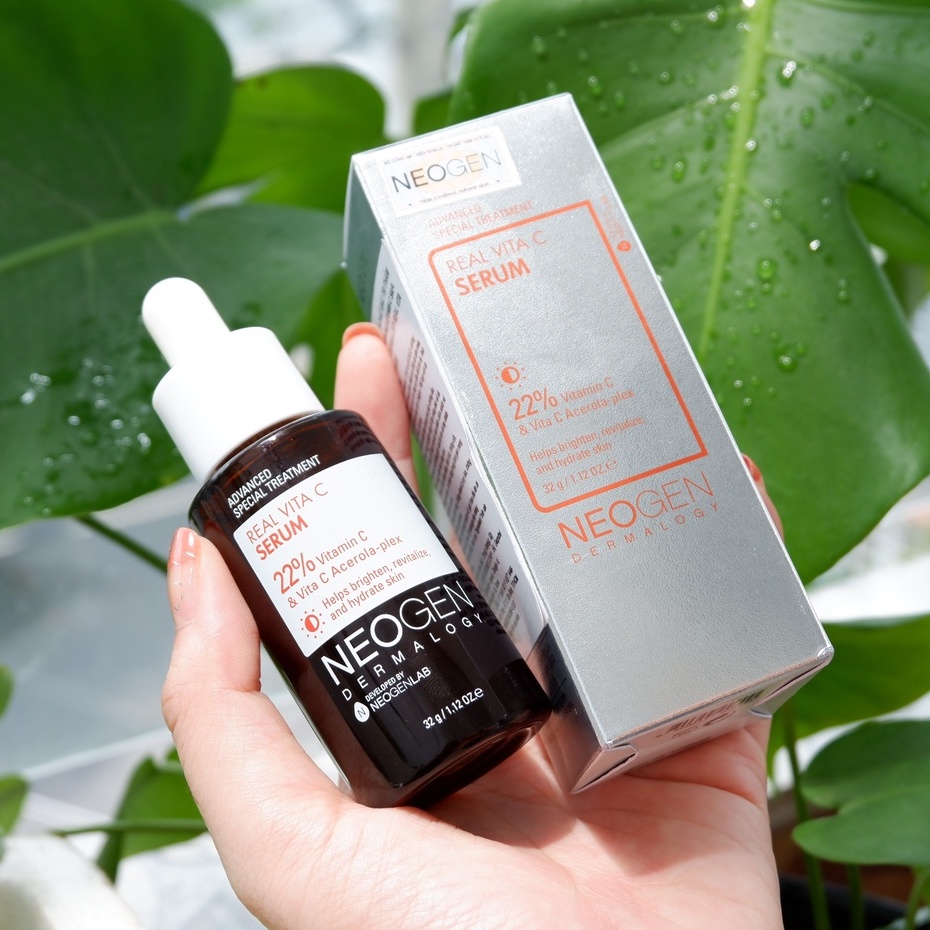 Serum Neogen Hàn Quốc 22% vitamin c, 5% niacinamide dưỡng trắng, mờ thâm dành cho da dầu mụn 32g NPP Shoptido