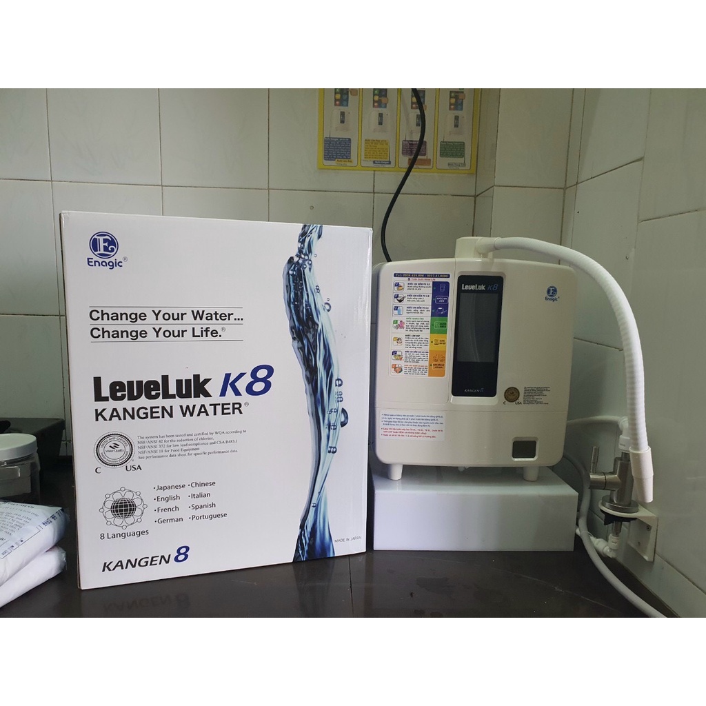 Máy lọc nước điện giải Ion Kiềm Nhật Bản Leveluk K8