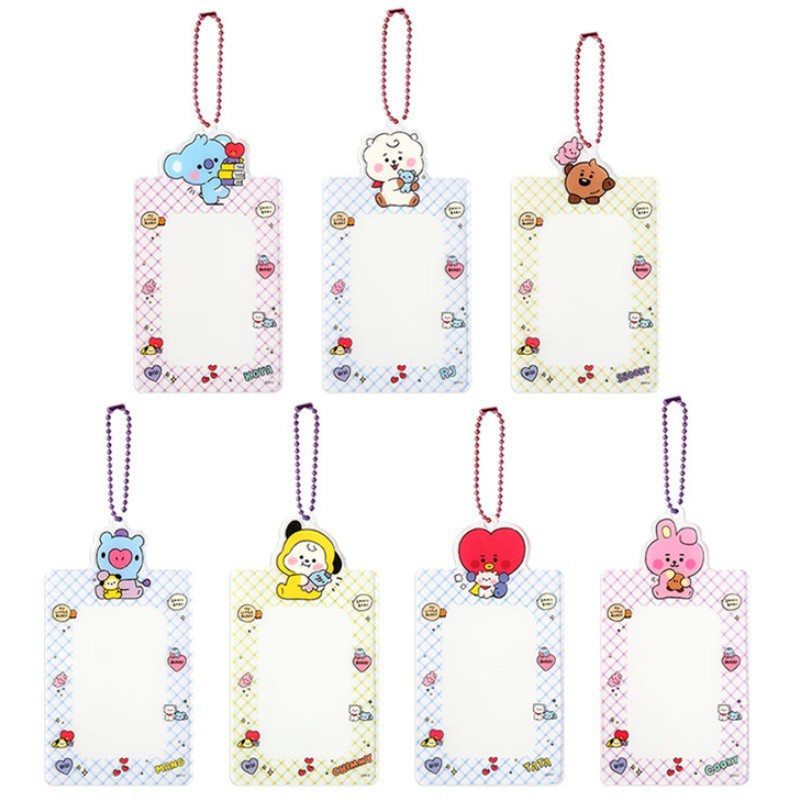 Bao Đựng Thẻ Trong Suốt In Hình BT21 Bts Dễ Thương