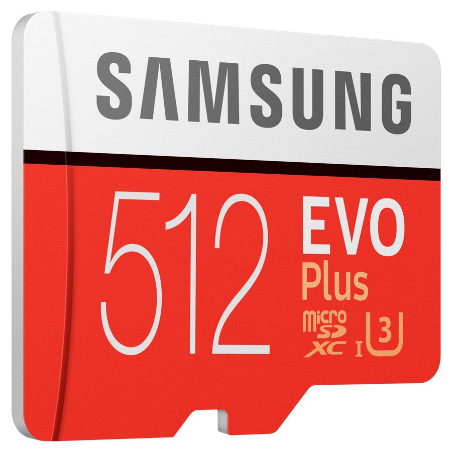 Thẻ nhớ MicroSDXC Samsung Evo Plus 512GB U3 4K R130MB/s W90MB/s kèm Adapter box Anh new 2022 (trắng)