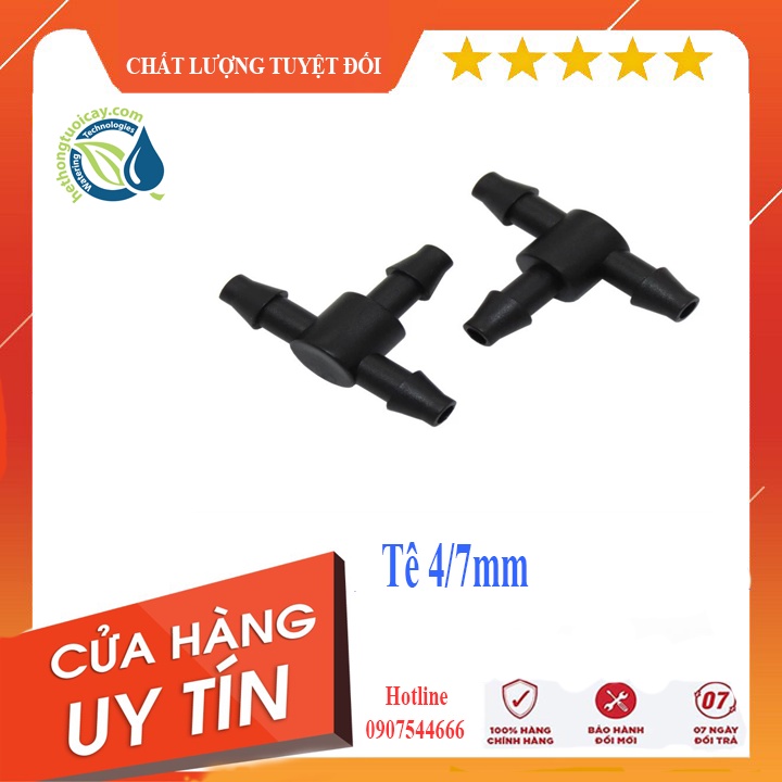 Combo 10 tê chia ống LDPE 6 - Phụ Kiện LDPE lắp đặt hệ thống tưới - Bảo hành 12 tháng