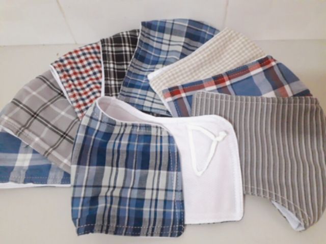 Khẩu trang vải sọc che vành tai | BigBuy360 - bigbuy360.vn