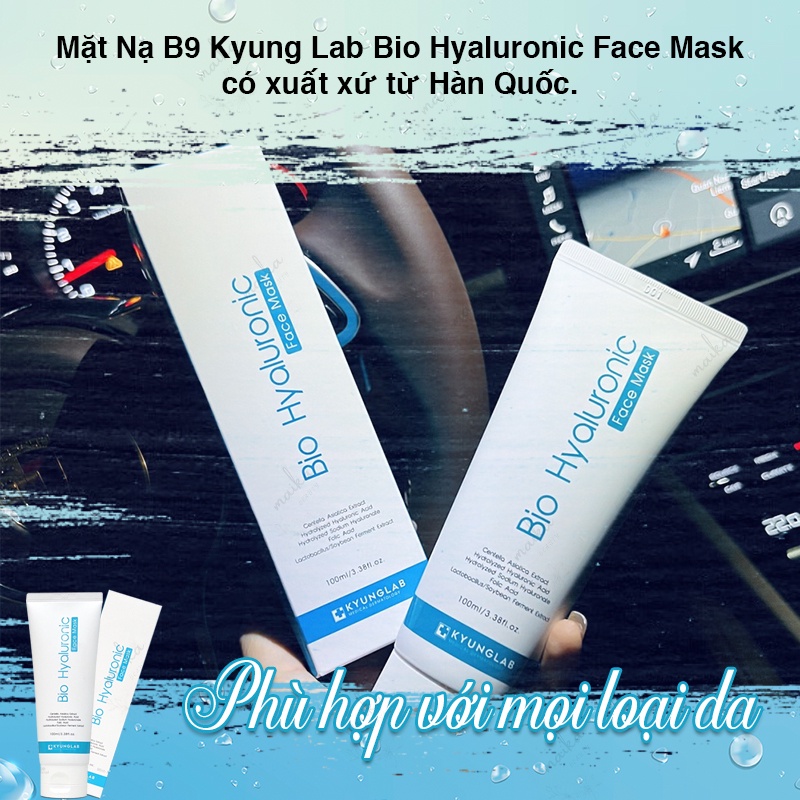 Mặt nạ cấp ẩm, làm dịu da, ngừa lão hóa KYUNG LAB VITAMIN B9 BIO HYALURONIC FACE MASK 100ml | BigBuy360 - bigbuy360.vn