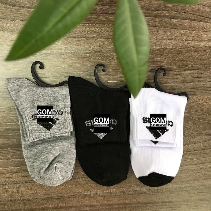 Set 10 đôi tất CỔ CAO GOM chất liệu cotton hàng VNXK, vớ nam nữ cổ cao vải dày vừa thoáng mát khử mùi