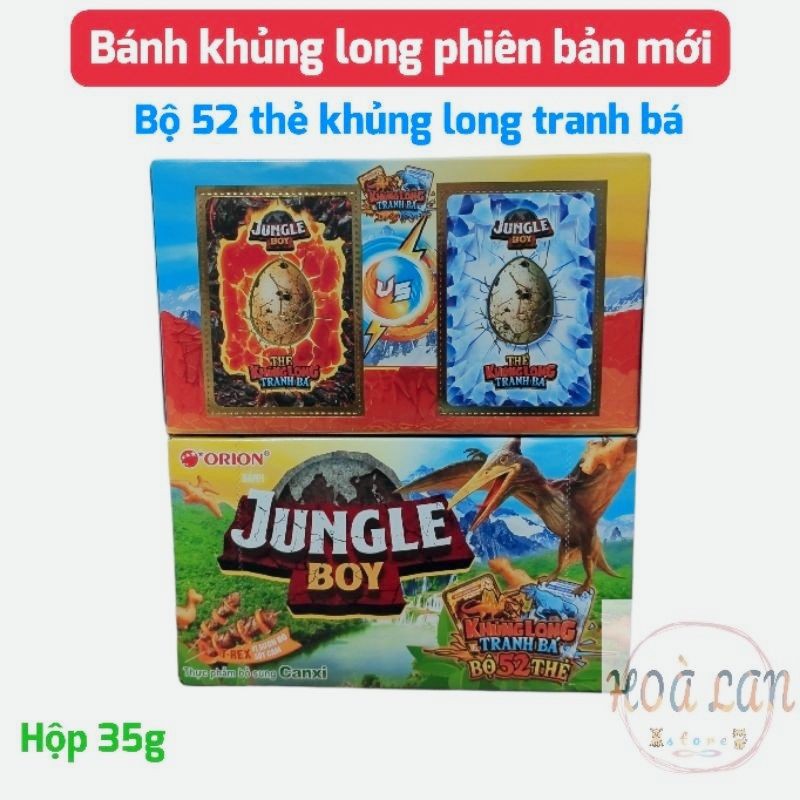 Bánh khủng long JUNGLE BOY ORION® vị sườn bò sốt cam bổ sung CANXI 35g