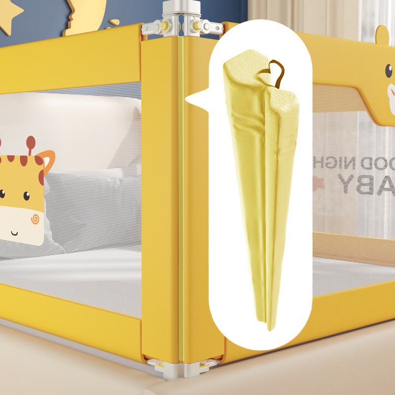 Thanh chắn giường  thương, 30 nấc điều chỉnh, khoá trẻ em thông minh，tính năng nâng hạ một bên，Ống nối dày
