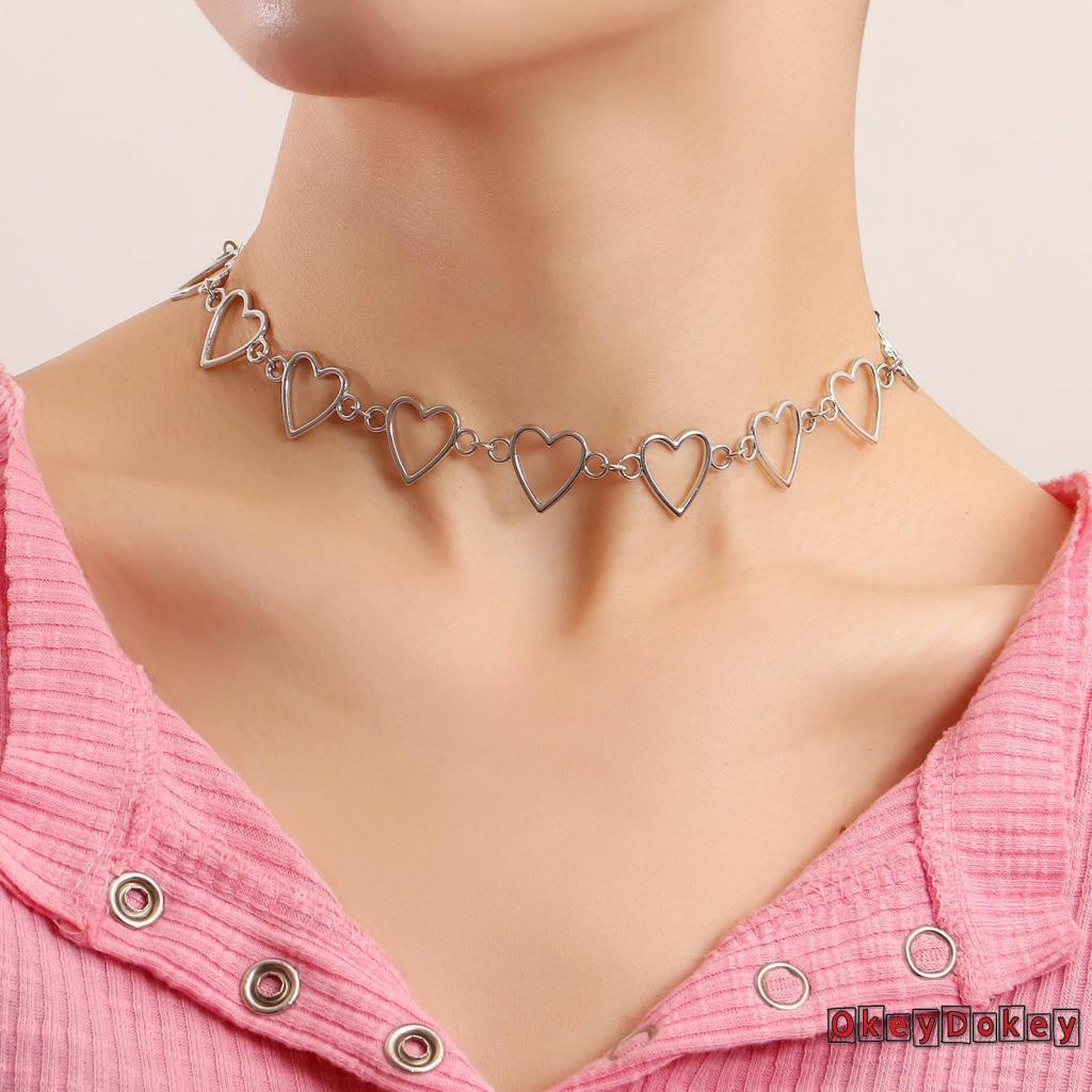 Vòng cổ Mặt Hình Trái Tim Sáng Tạo Cho Nữ