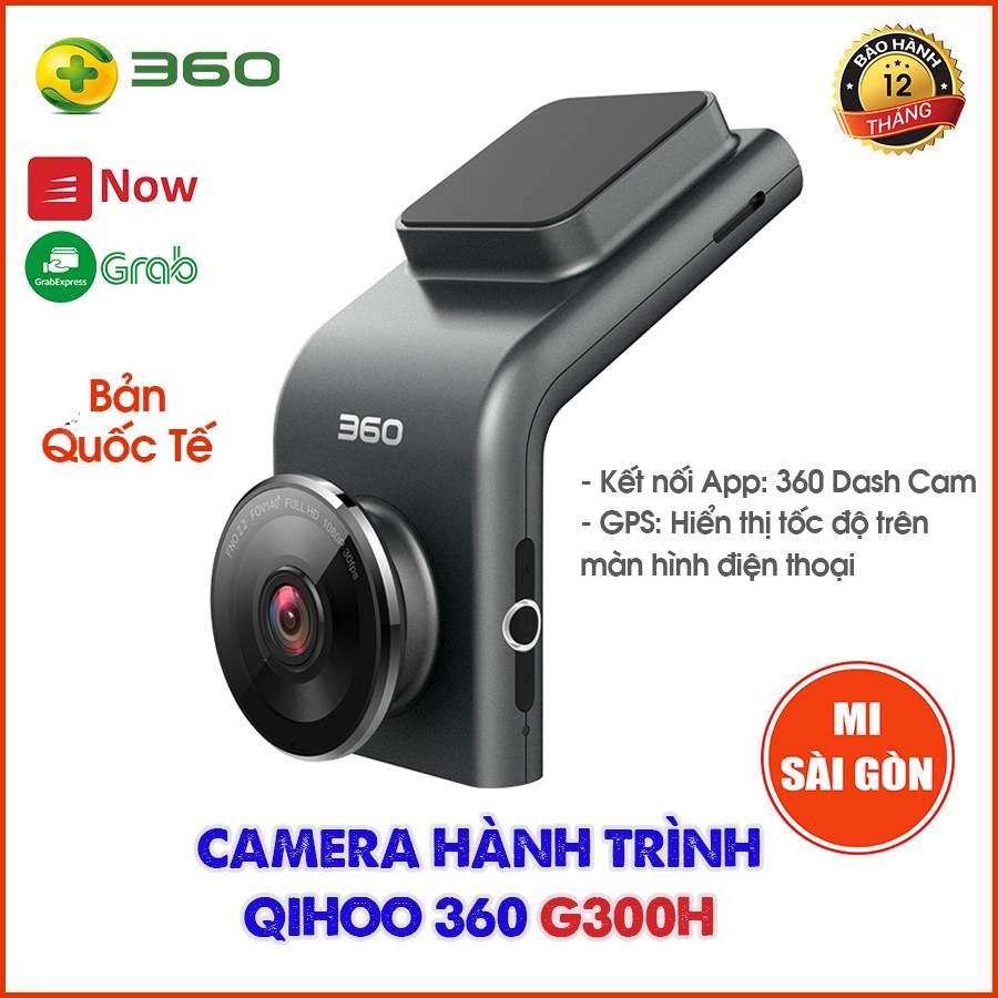 [Mã SKAMA07 giảm 8% đơn 250k][Bản Quốc Tế] Camera hành trình Qihoo 360 G300H Dash Cam