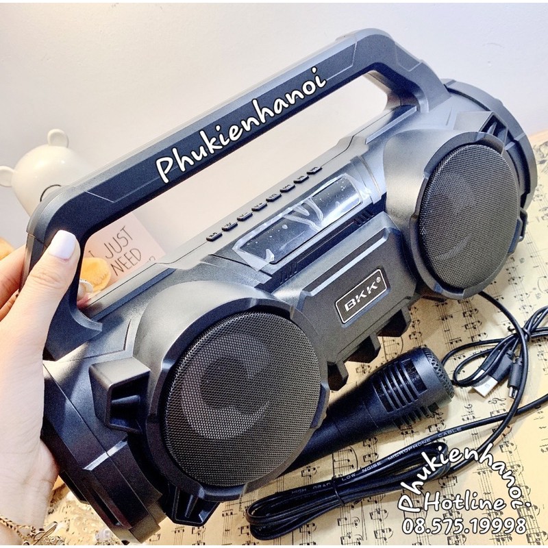 Loa Bluetooth Karaoke BKK B98 , Tặng kèm mic hát , Âm thanh hay , Siêu bền