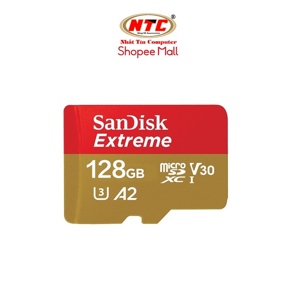 Thẻ Nhớ MicroSDXC SanDisk Extreme 128GB V30 U3 4K A2 R160MB/s W60MB/s - No Adapter (Vàng) | BigBuy360 - bigbuy360.vn