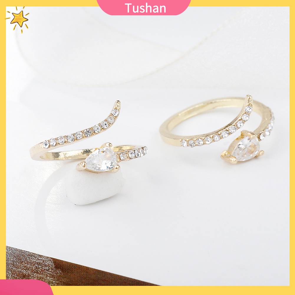 Nhẫn Hợp Kim Hình Rắn Đính Đá Thời Trang