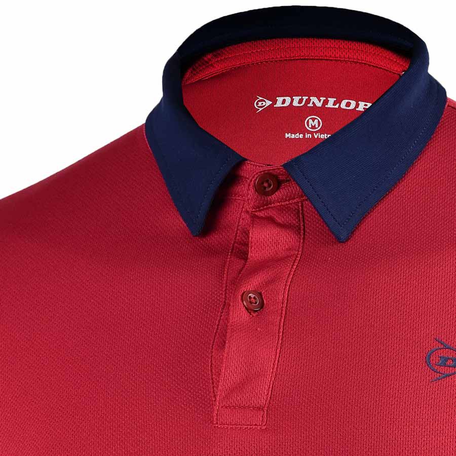 Áo Tennis nam Dunlop - DATES9091-1C-DRD  Hàng chính hãng Thương hiệu từ Anh Quốc đổi trả miễn phí