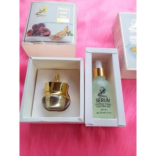 Mỹ phẩm skincream- combo Serum + kem Linh Chi/ Serum + kem Anh Đào
