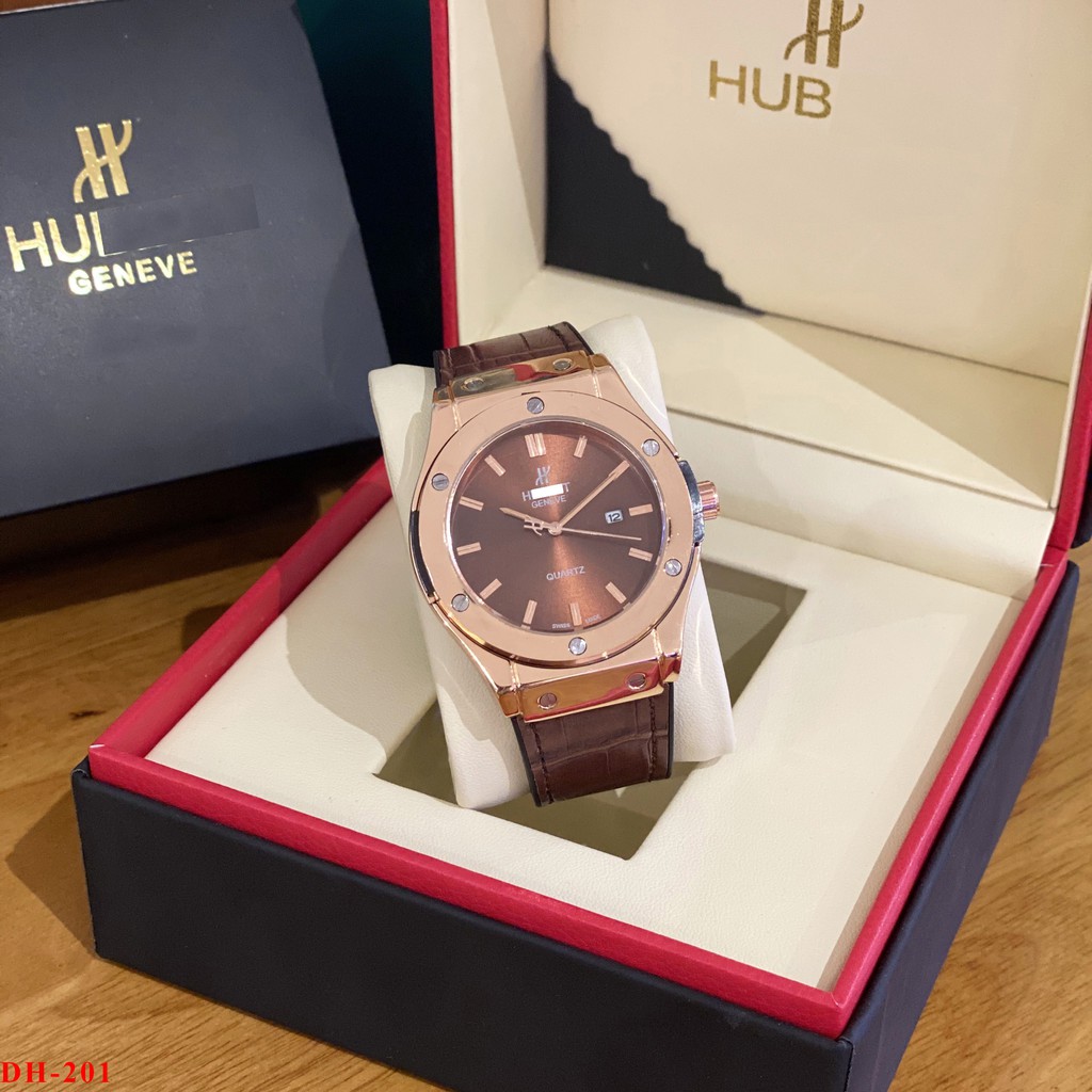 Đồng hồ nam HL 42mm máy pin kim thể thao, chống nước DH201 Shop412