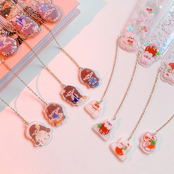 THƯỚC KẺ NHỰA LẤP LÁNH PHONG CÁCH HÀN QUỐC CHO HỌC SINH - THƯỚC KẺ 15CM KIM TUYẾN CHO HỌC SINH