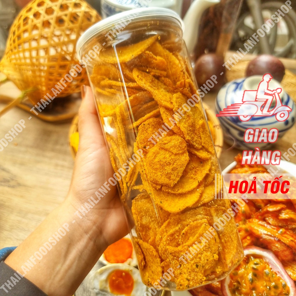 Khoai Tây Lát Lắc Trứng Muối Túi 500Gram