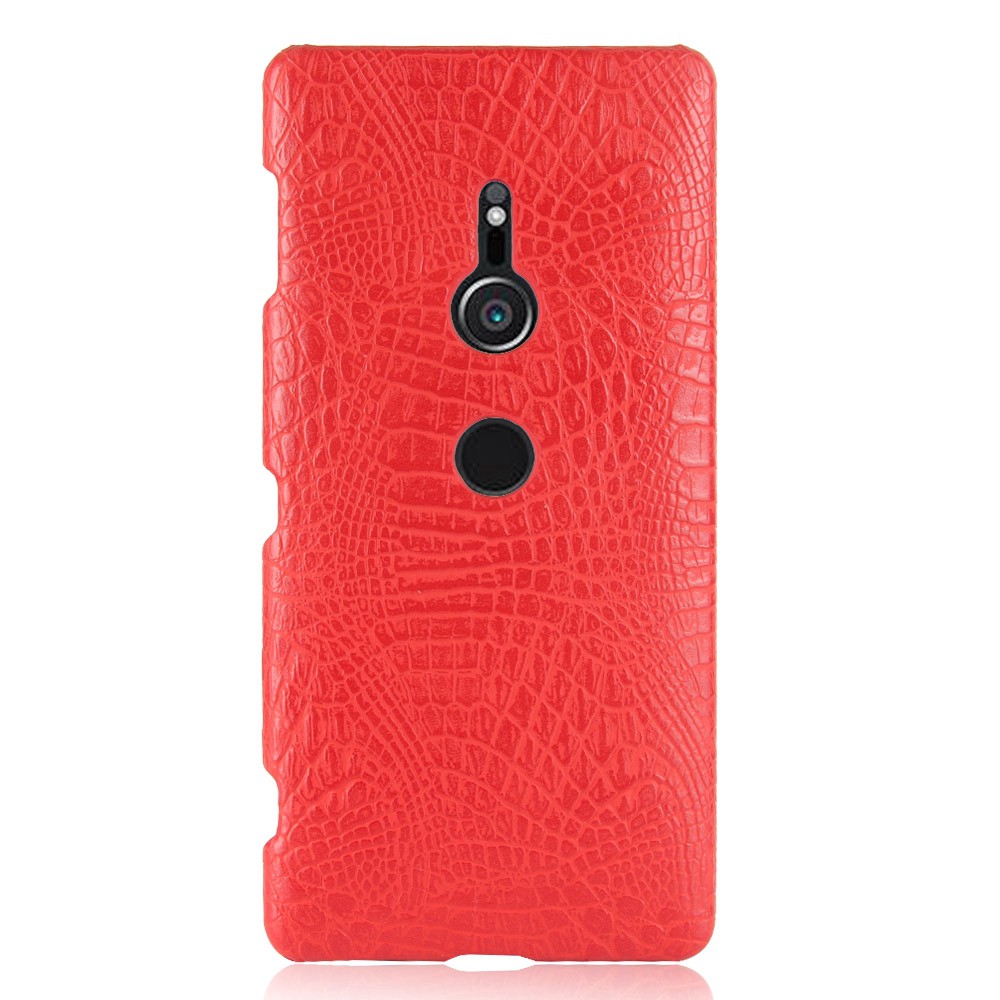 Ốp điện thoại da PU họa tiết da cá sấu phong cách retro sang trọng cho Sony Xperia XZ2