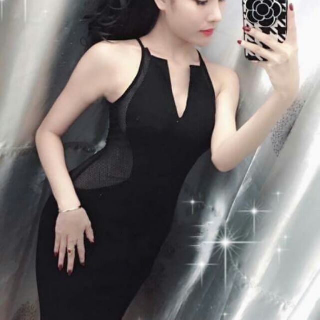 Đầm phối lưới sexy