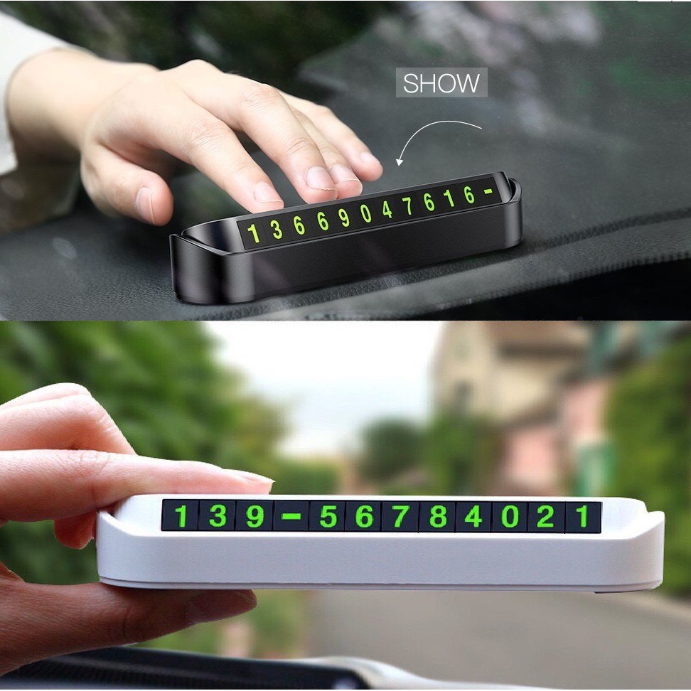 Bảng Báo Số Điện Thoại Gắn Taplo Xe ÔTô, Tiện Dụng Và Văn Minh, Báo Mọi Người Biết Số ALO. Kingler 9200