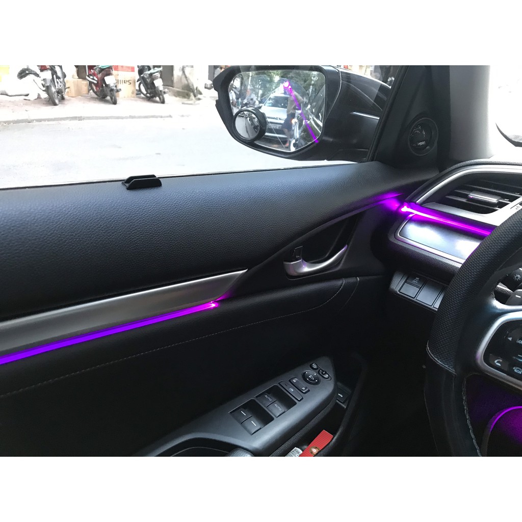 Bộ đèn LED viền nội thất 64 Màu, Tùy ý quản lý Màu QUA ỨNG DỤNG TRÊN ĐIỆN THOẠI. HÀNG CAO CẤP