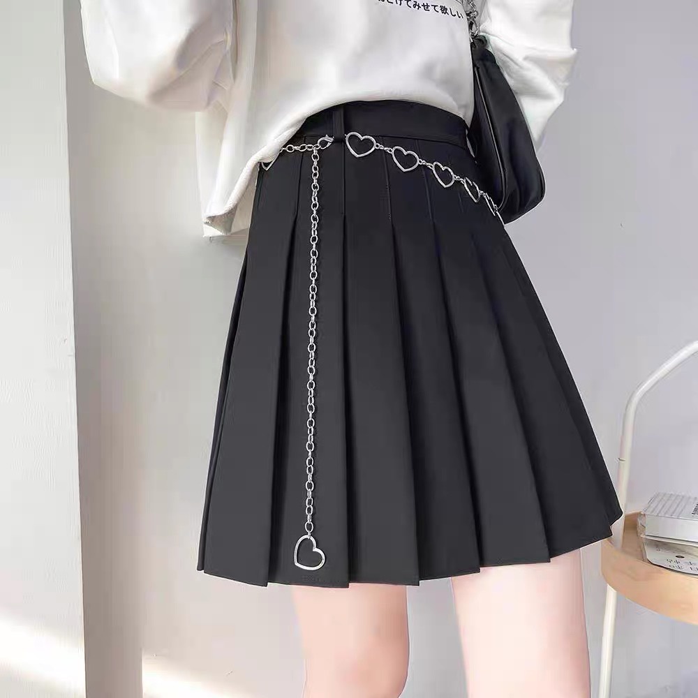 Dây xích treo quần/chân váy - Chain thắt lưng hình trái tim đơn giản